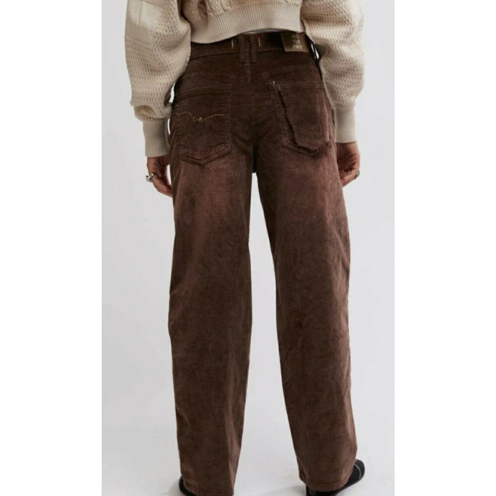 Free People size 27 Corduroy pants Brown‎ Risk Taker Midrise Cabincore Preppy
